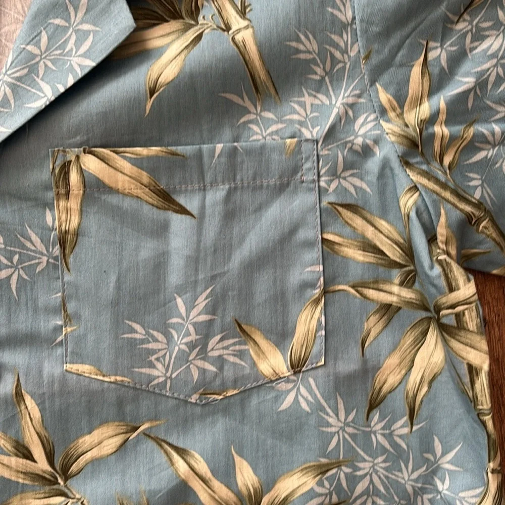 Boys Blue Hawaiian Vacation Summer button down casual shirt made in Hawaii 10